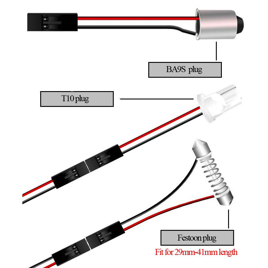 Đèn Led COB 18 24 36 48SMD C5W BA9S T4W T10 Cho Xe Hơi