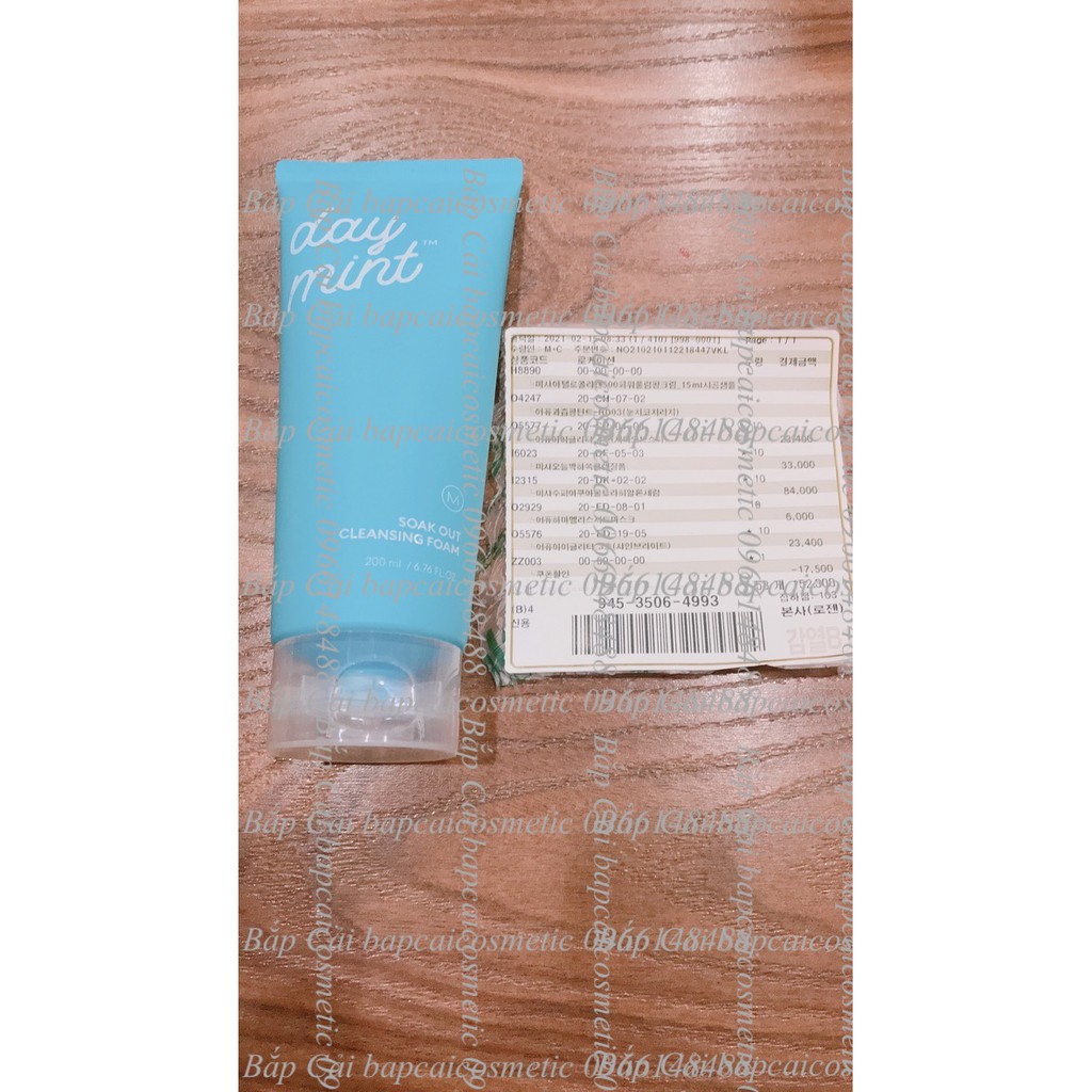 MBC Dòng làm sạch mặt Missha Mintday Soak: nước tẩy trang, dầu tẩy trang, sữa rửa mặt da dầu thanh lý