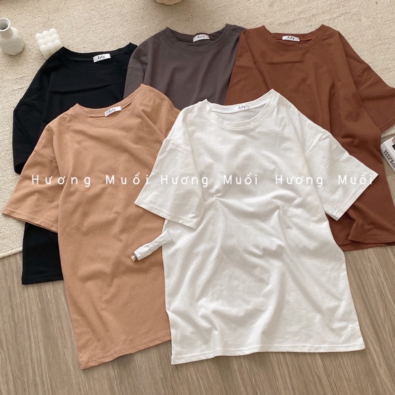 Áo phông trơn form rộng tay lỡ chất cotton khô mác 3158 | BigBuy360 - bigbuy360.vn