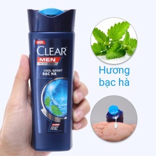 Dầu gội clear men bạc hà chai 170g 175ml