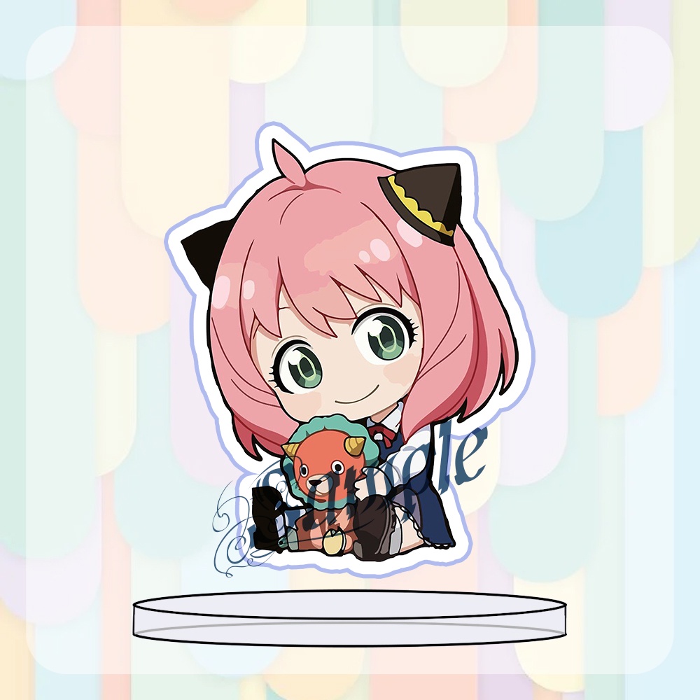 ( MINI ) Mô hình Standee in hình SPY X FAMILY ver ÔM GIA ĐÌNH ĐIỆP VIÊN anime chibi mica trưng bày