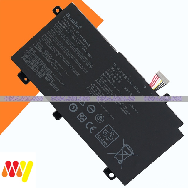 PIN DÙNG CHO ASUS X504 FX504GD FX505 FX505GE FX80 FX80 (B31N1726) New. Bảo hành toàn quốc 1 đổi 1