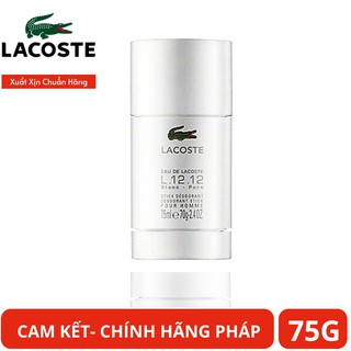Lăn Khử Mùi Nước Hoa LACOSTE L.12.12 EAU DE BLANC DEODORAN STICK 75G (Trắng)