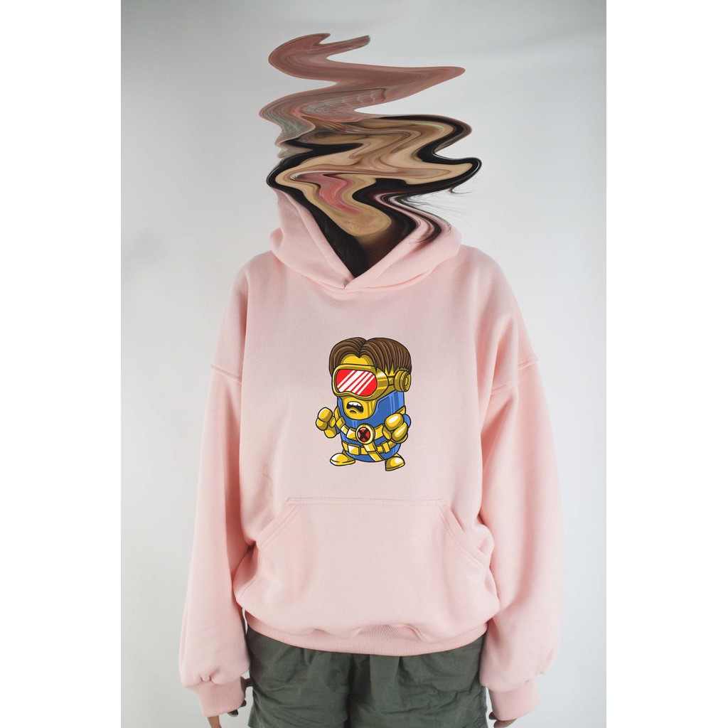 Áo khoác hoodie unisex cotton hình Super Heroes Series - Cyclops Minion (nhiều màu)