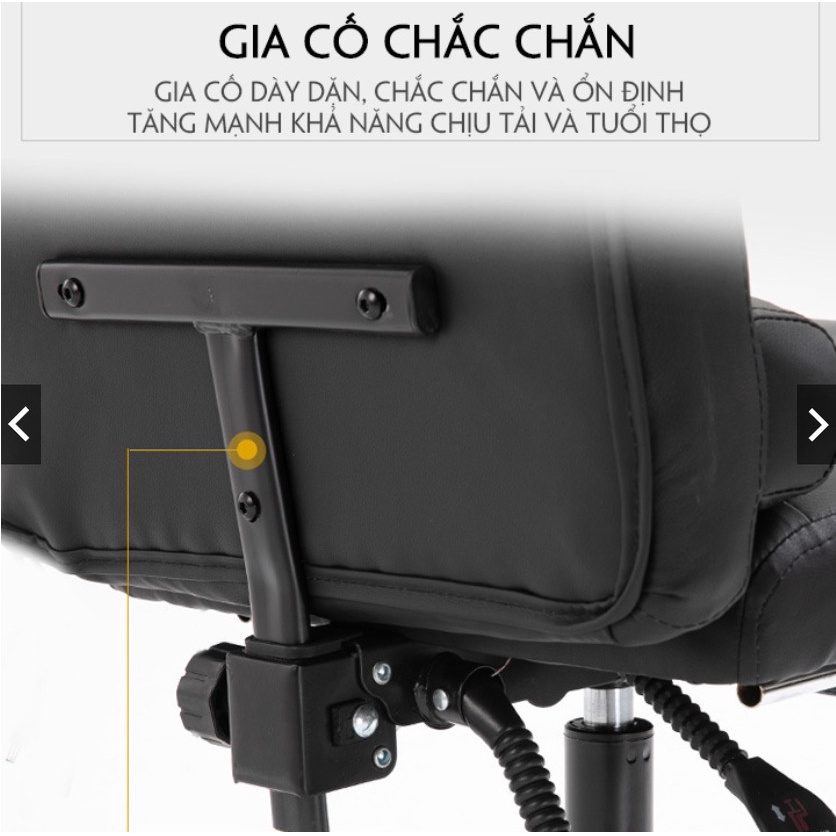 Ghế Giám Đốc Massage Ghế Văn Phòng Chân Xoay Có Gác Chân - Bảo Hành 1 Năm