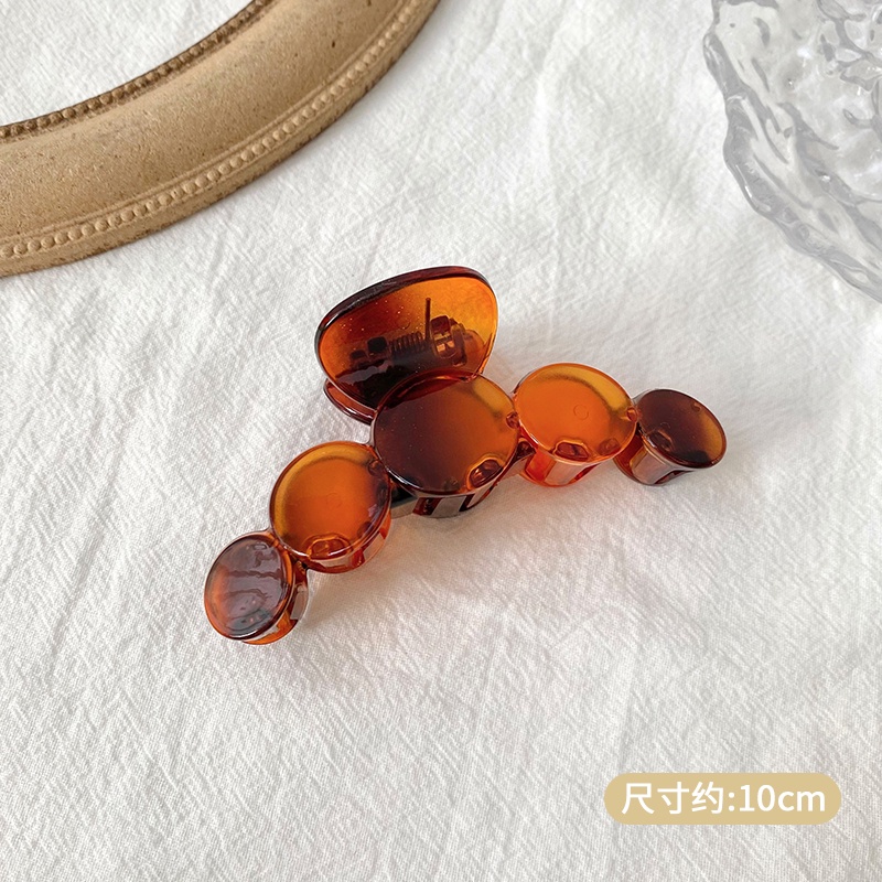 Kẹp tóc hình cá mập bằng Acrylic cỡ lớn phong cách Hàn Quốc mới