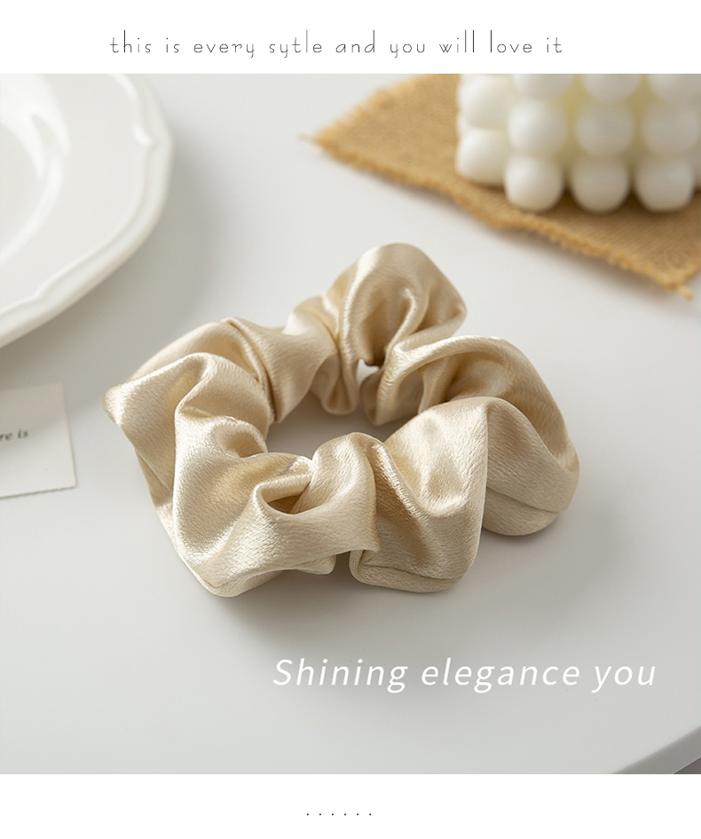 Dây buộc tóc co giãn màu trơn xinh xắn cho nữ