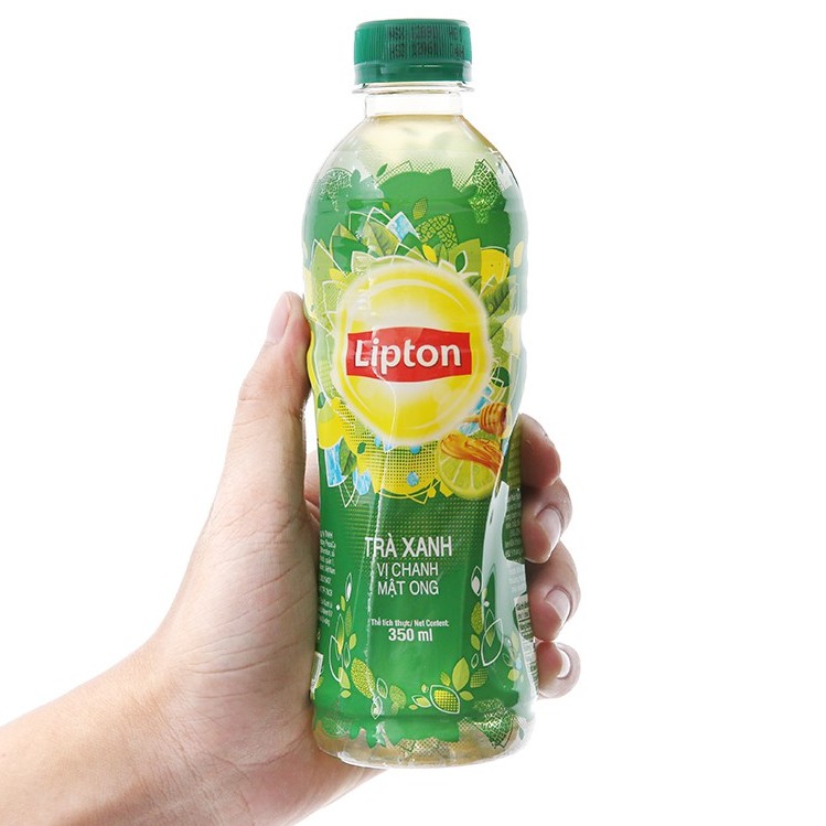 [DATE MỚI] Thùng 24 chai trà xanh Lipton vị chanh mật ong 350ml