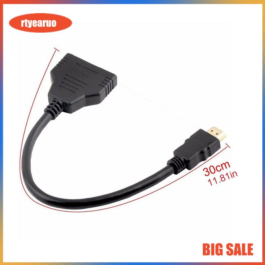 Bộ cáp chia chuyển đổi đầu HDMI 1080P sang 2 cổng đầu ra chất lượng cao