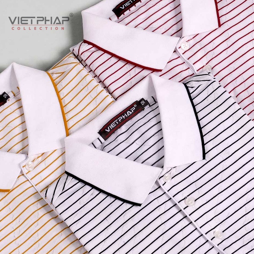 [Qùa Tặng Đh600k]  Áo Thun Nam Dệt Cao Cấp VIỆT PHÁP/ Form Luxury- Chất liệu Cotton co dãn và thấm hút mồ hôi tốt 17141