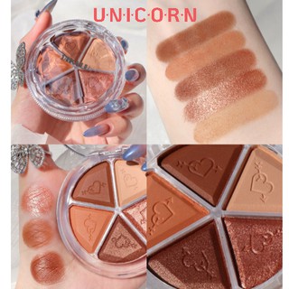 Bảng phấn mắt tròn DIKALU 5 ô tông đất lên da chuẩn màu