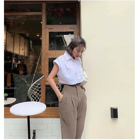 [HÀNG XƯỞNG GIÁ SỈ] Quần Baggy Thời Trang Nữ Đẹp Cạp Liền Siêu Hot Phong Cách Hàn Quốc Nhiều Màu Trắng, Đen, Nâu, Ghi | BigBuy360 - bigbuy360.vn