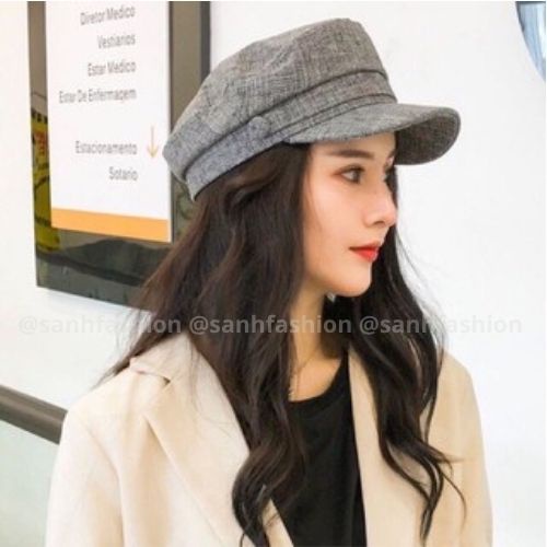 Mũ Thủy Thủ Trơn Nón Beret Chất Canvas Thời Trang Phong Câch Hàn Quốc Form Unisex Nam Nữ TT_BR01