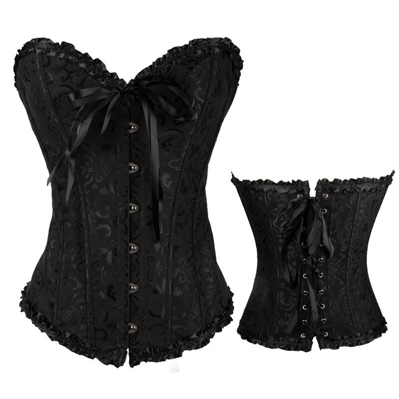 Áo corset định hình eo phong cách gothic gợi cảm cho nữ