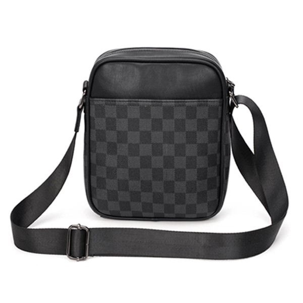 Túi Đeo Chéo Da Nam Hộp Vuông Caro Sang Trọng DNM017