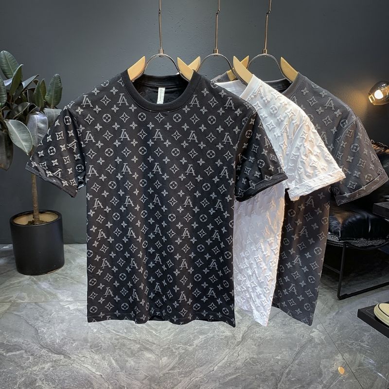 Áo Thun LV In Logo Chất Cotton Nam Nữ