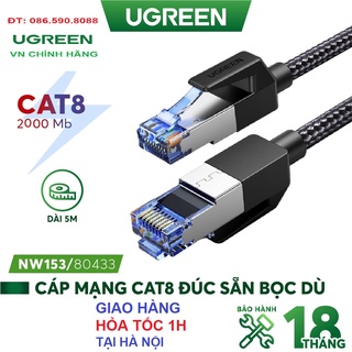 Dây cáp mạng ethernet cat8 dài 5m ugreen 80433 - chính hãng