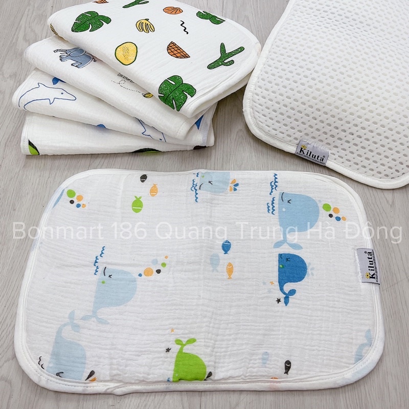 Gối xô 10 lớp có lỗ thông khí chống ngạt Kiluta