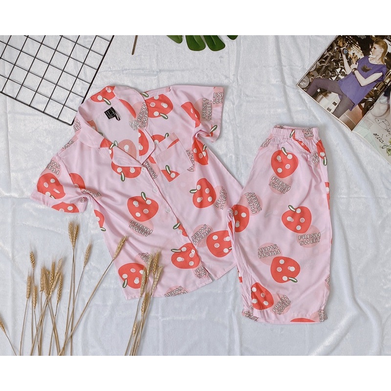 Bộ tole Pijama lửng dễ thương