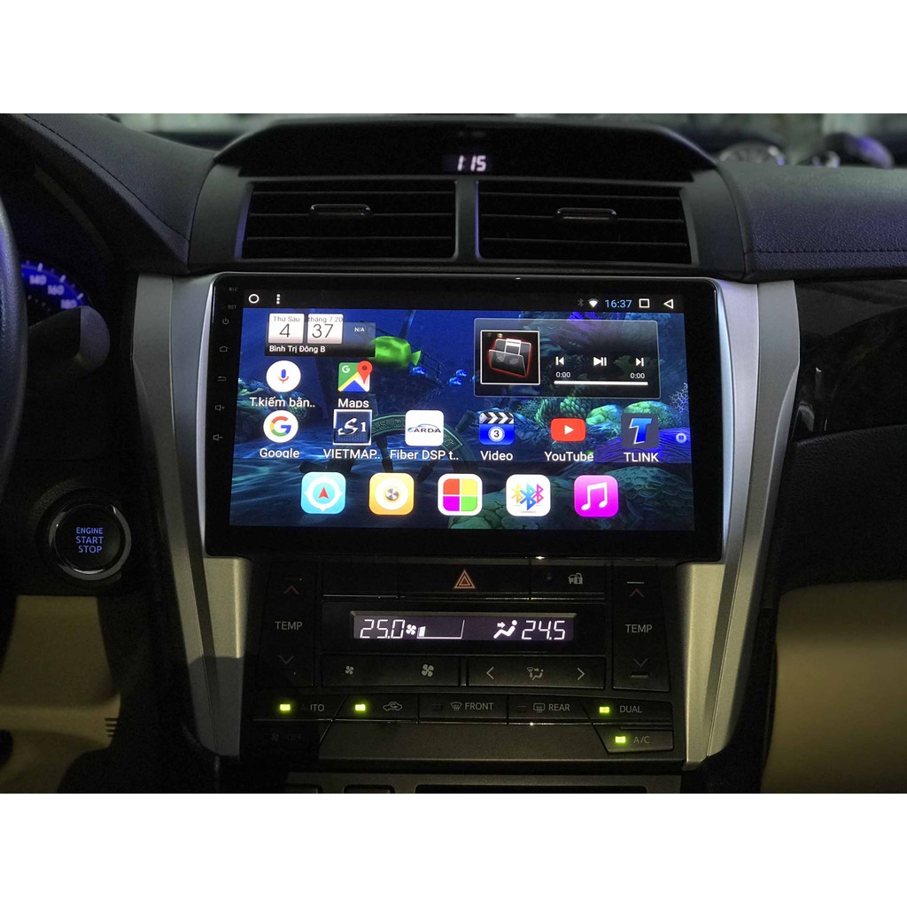 Màn Hình 10 inch Cho Xe TOYOTA CAMRY 2015-2020  Chạy Android Tiếng Việt - Đầu DVD Android Kèm Mặt Dưỡng CAMRY