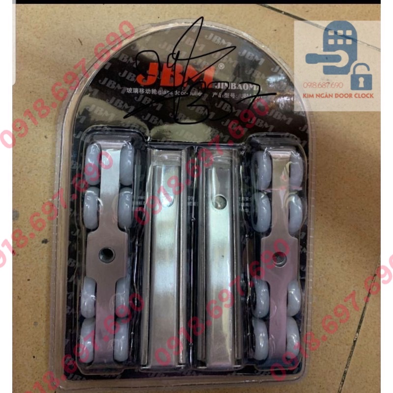 1 bộBánh xe lùa treo cửa nhôm 8 bánh siêu cao cấp