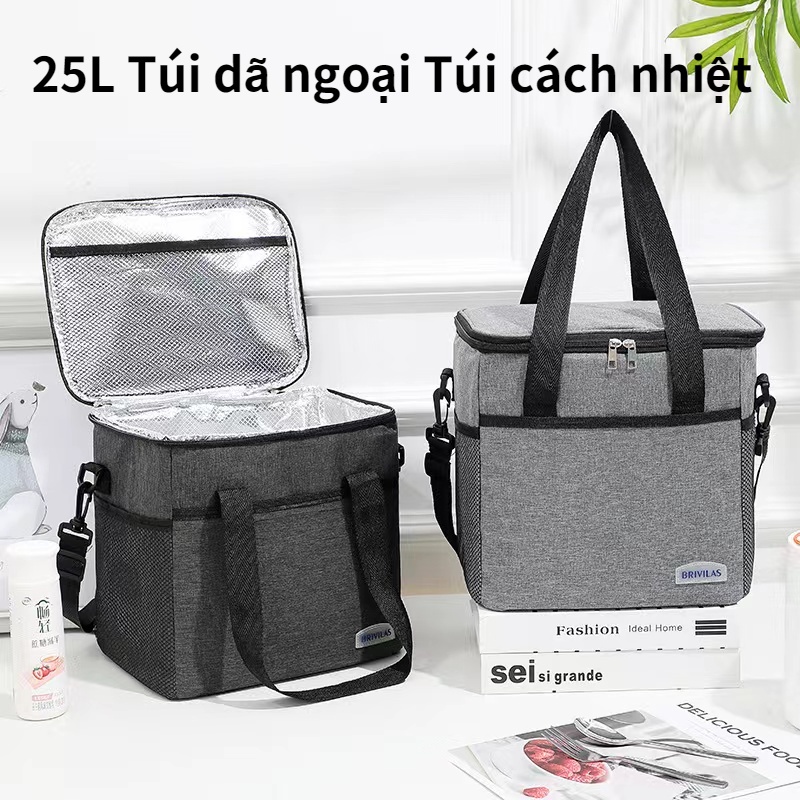 25L Túi ăn trưa túi giữ nhiệt，Chuyên Dụng Cho văn phòng，Đi Du Lịch, Cắm Trại, Picnic