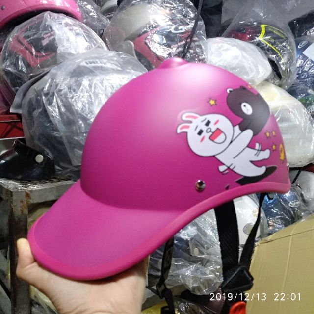 LOẠI DÀY ĐẸP Mũ bảo hiểm kết lưỡi trai thời trang chọn màu còn họa tiết giao ngẫu nhiên
