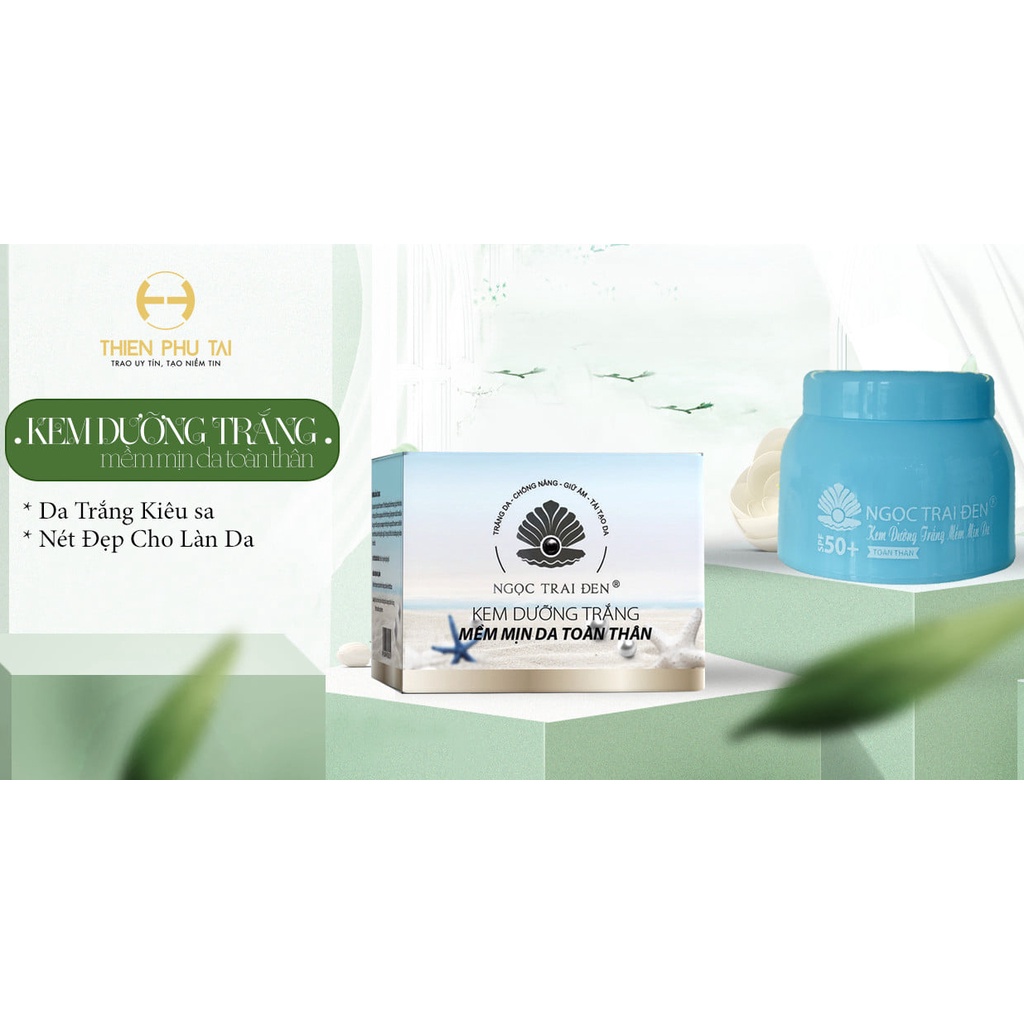 Kem dưỡng trắng mềm mịn da toàn thân NGỌC TRAI ĐEN - 250g