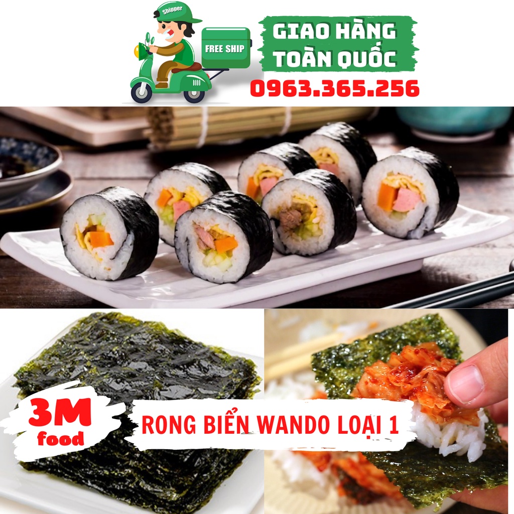 Rong biển WANDO LOẠI 1 THỊ TRƯỜNG - 3M FOOD DK ( Hỗ trợ Hỏa Tốc tại Hà Nội )