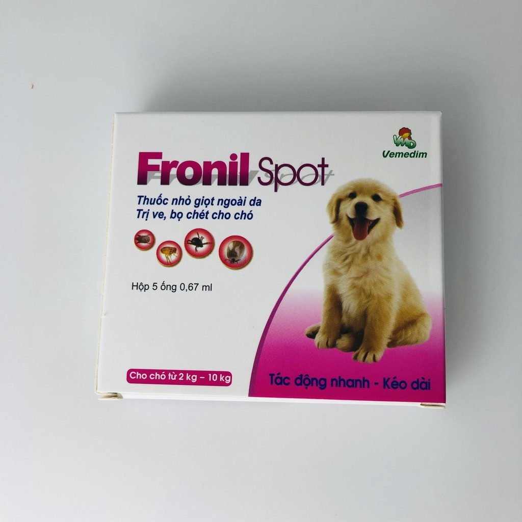 FRONIL Spot - Tuýp nhỏ gáy diệt sạch ve rận, bọ chét cho chó - Bán lẻ