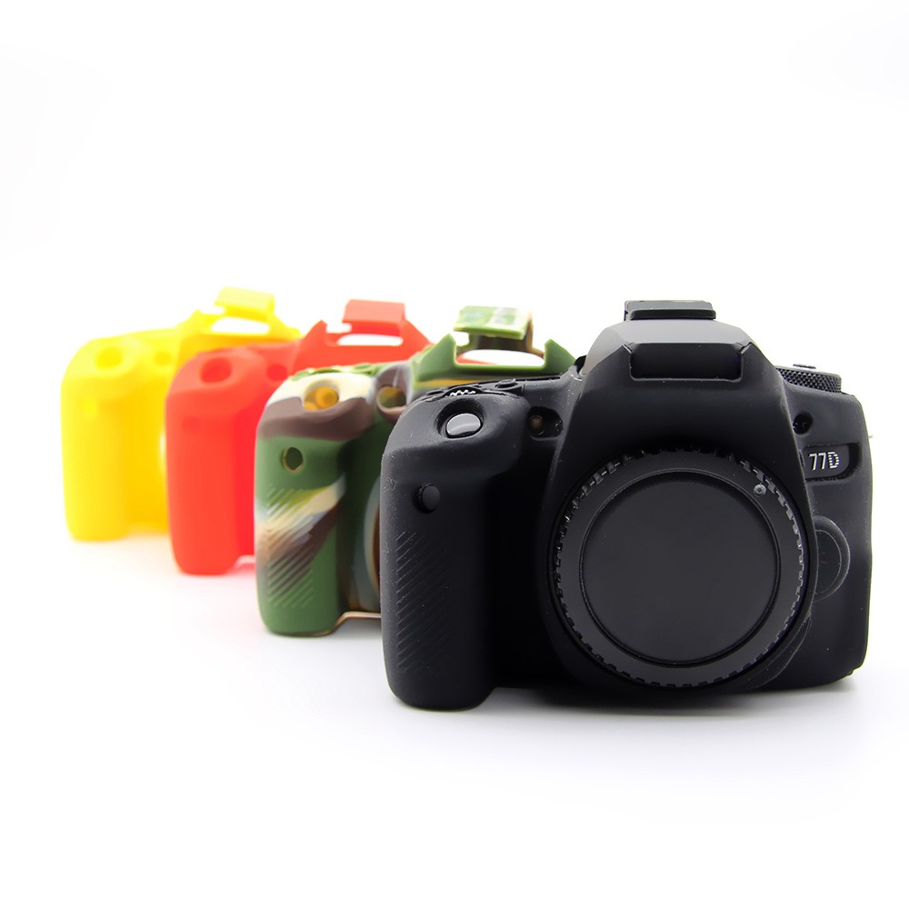 Ốp Lưng Silicone 4 Màu Cho Máy Ảnh Canon Eos 77d