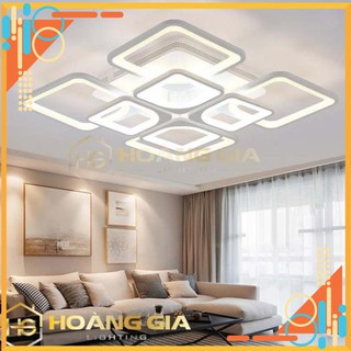 Đèn Ốp Trần 😍 Đèn Mâm Led Ốp Trần 8 Ô Vuông 😍 Bảo Hành 12 Tháng 😍 Có Điều Khiển Tăng Chỉnh Ánh Sáng