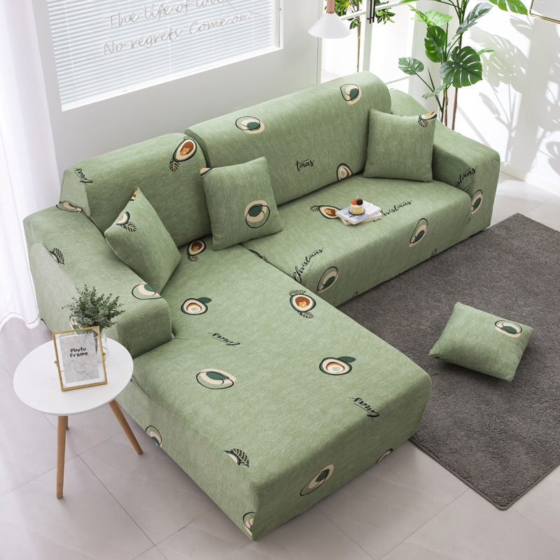 Vỏ Bọc Ghế Sofa 1 / 2 / 3 / 4 Chỗ Ngồi Hình Chữ L Co Giãn Chống Trượt Tiện Dụng