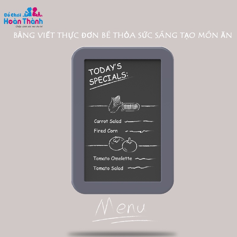 Bộ đồ chơi nhà bếp Hoàn Thành,mô phỏng đồ dùng nhà bếp nếu ăn trẻ em 2 đến 6 tuổi cao 72cm