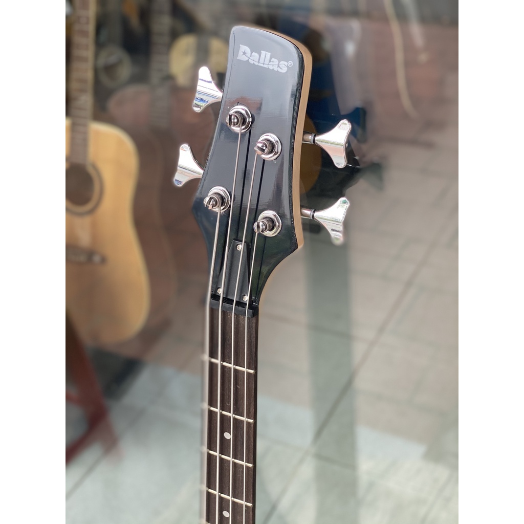 Guitar bass điện Dallas DL-B3 màu đỏ, đen