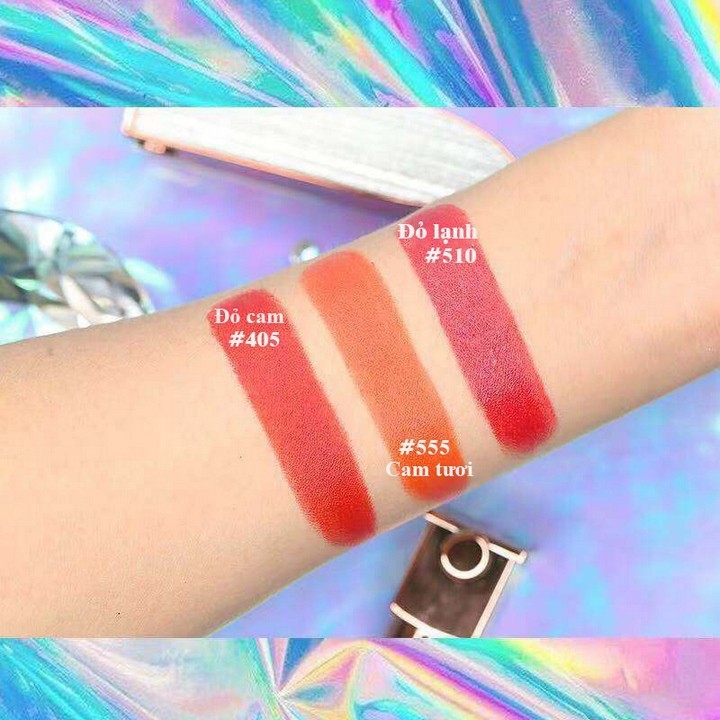 Set 3 thỏi son lì WODWOD Cool Beautiful Lipstick nội địa Trung