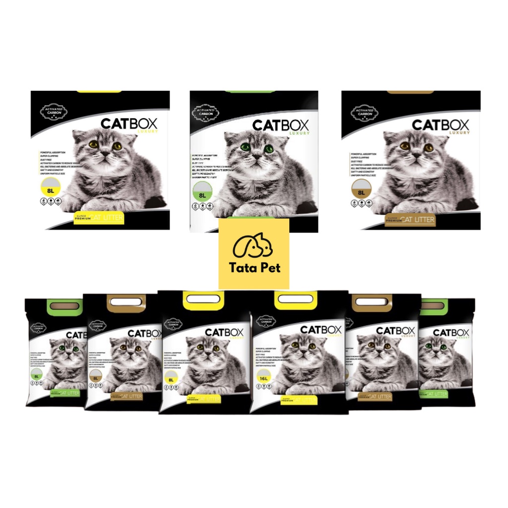 Cát Vệ Sinh Cho Mèo CATBOX , cát CAT BOX đủ mùi, cát đất sét cho mèo (VS2.2) TATAPET