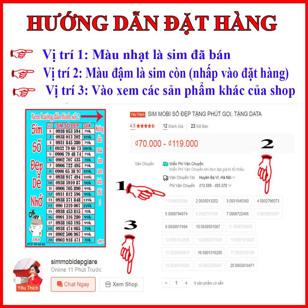 SIM MOBI SỐ ĐẸP 💖 ĐUÔI 68 LỘC PHÁT 💖LIST3