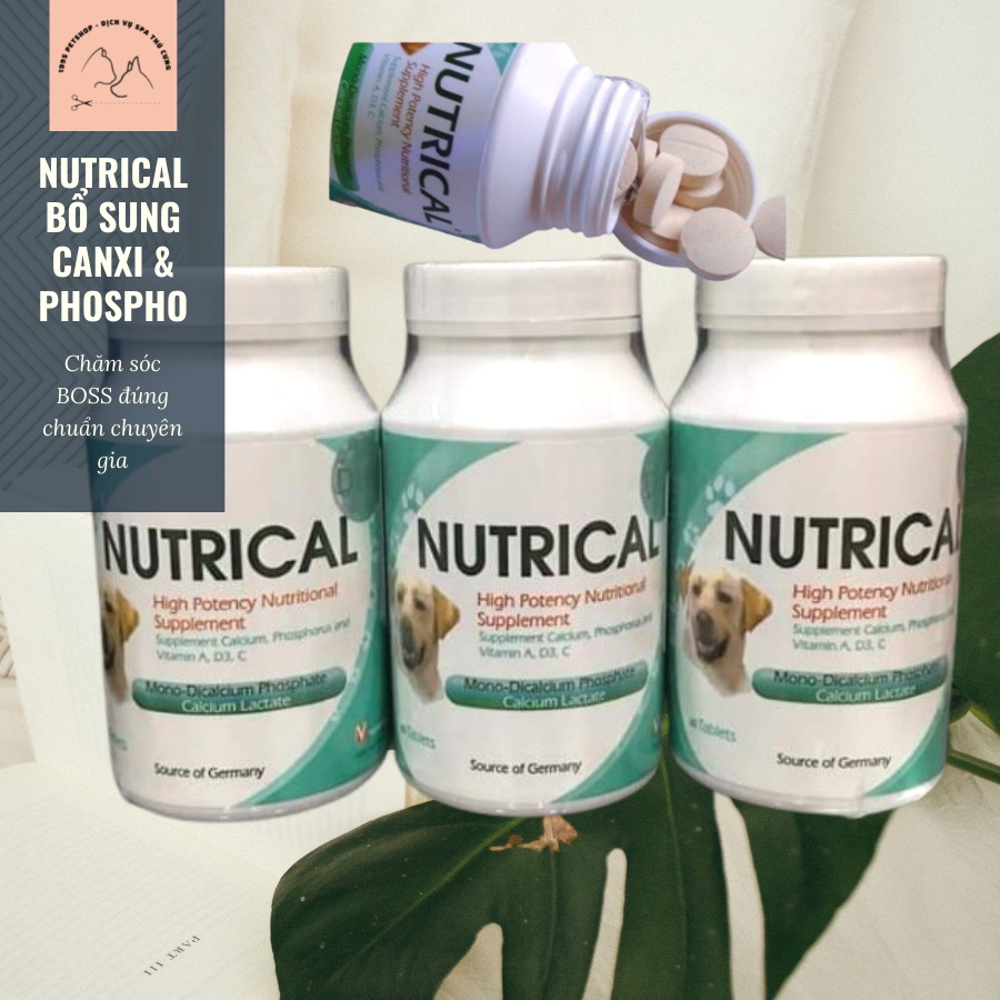 Viên NUTRICAL - Bổ sung Canxi & Phospho cho chó mèo