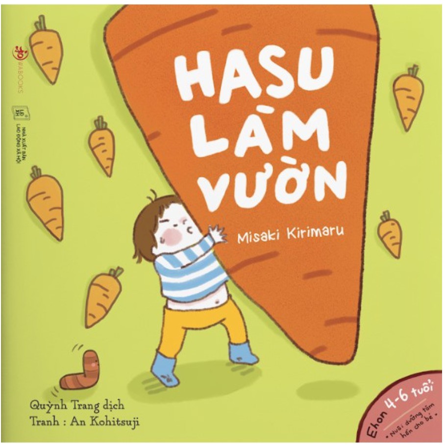 Sách - Hasu làm vườn - Ehon Nhật Bản cho bé từ 3-6 tuổi