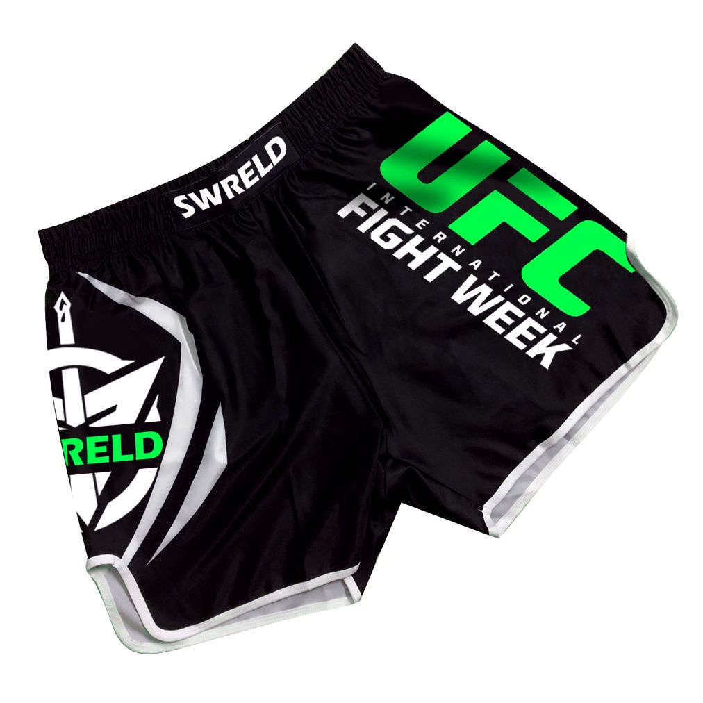 Quần Short Lưng Thun Co Giãn Phong Cách Muay Thái Dùng Để Luyện Tập Quyền Anh/boxing UFC/Thể Thao Cho Nam