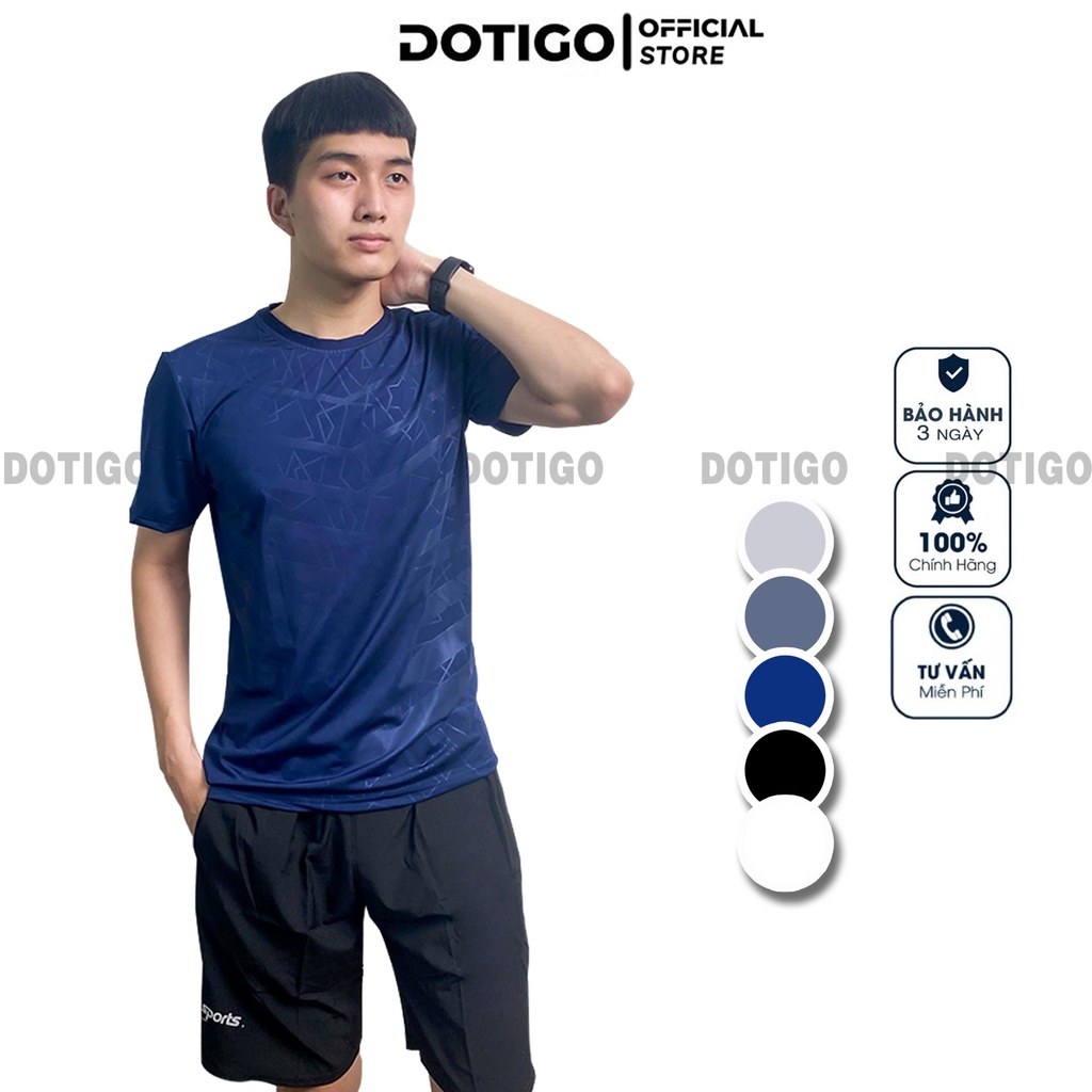 Bộ thể thao nam mùa hè SPORT Co giãn 4 chiều cao cấp DOTIGO BN02
