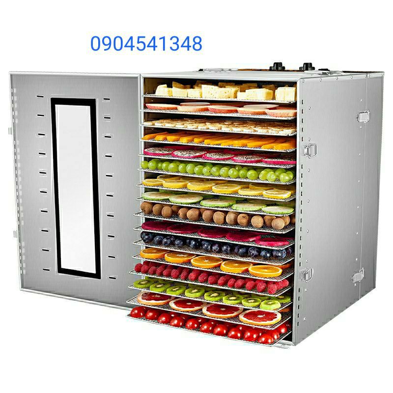 Máy sấy thực phẩm 16 khay septree chính hãng sấy trái cây khô heo bò gà