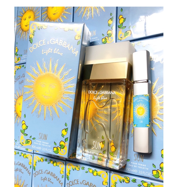 ( Có Sẵn ) Mẫu thử nước hoa  dg lightblue sun 10ml dạng xịt