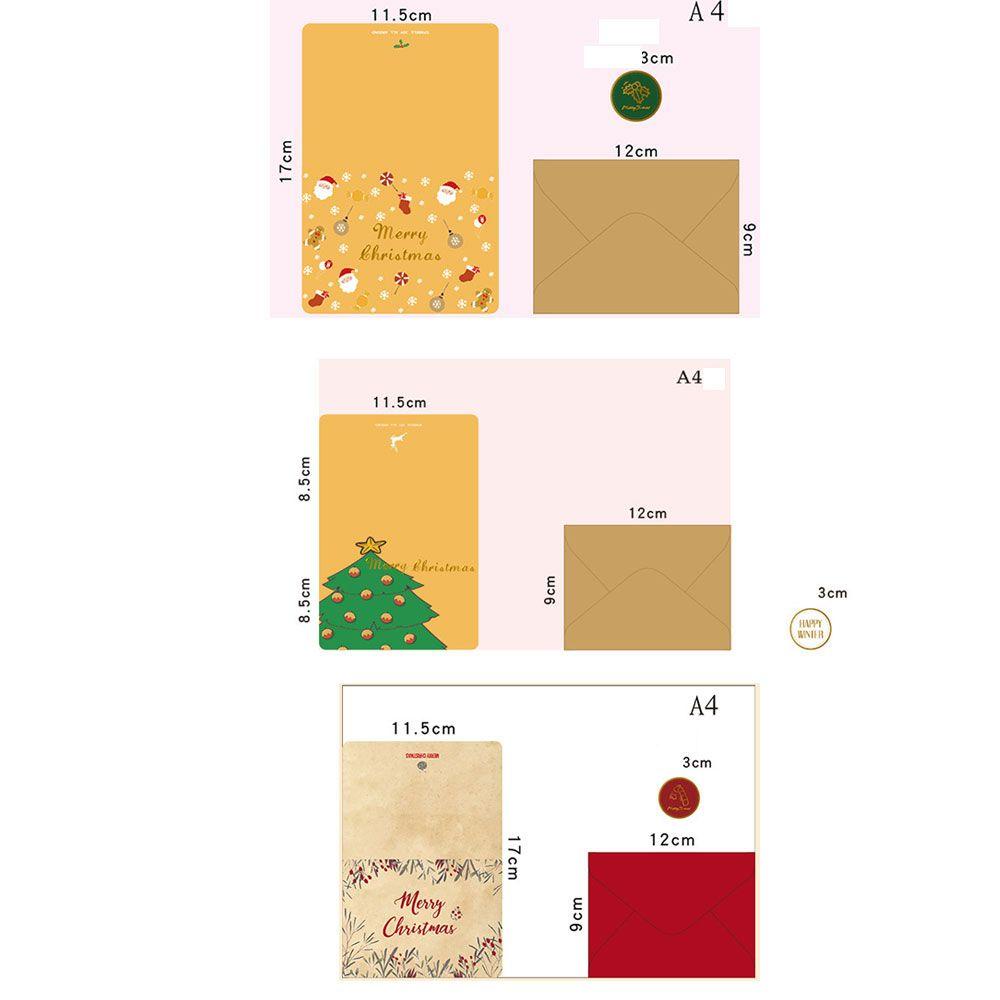 Set 6 Tấm Thiệp Chúc Mừng Trang Trí Không Khí
