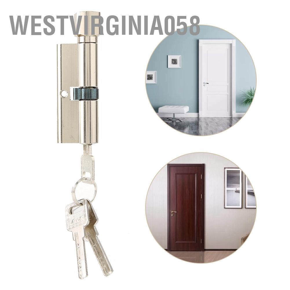 Westvirginia058 70mm Aluminium Alloy Security Home Door Lock Cylinder with 3 Keys