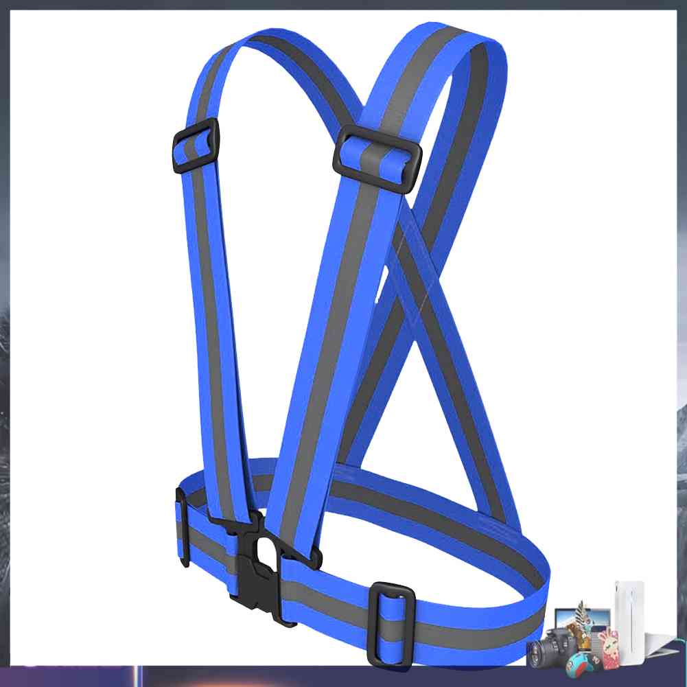 Đai Phản Quang Co Giãn An Toàn Có Thể Điều Chỉnh Cho Chạy Bộ Ban Đêm