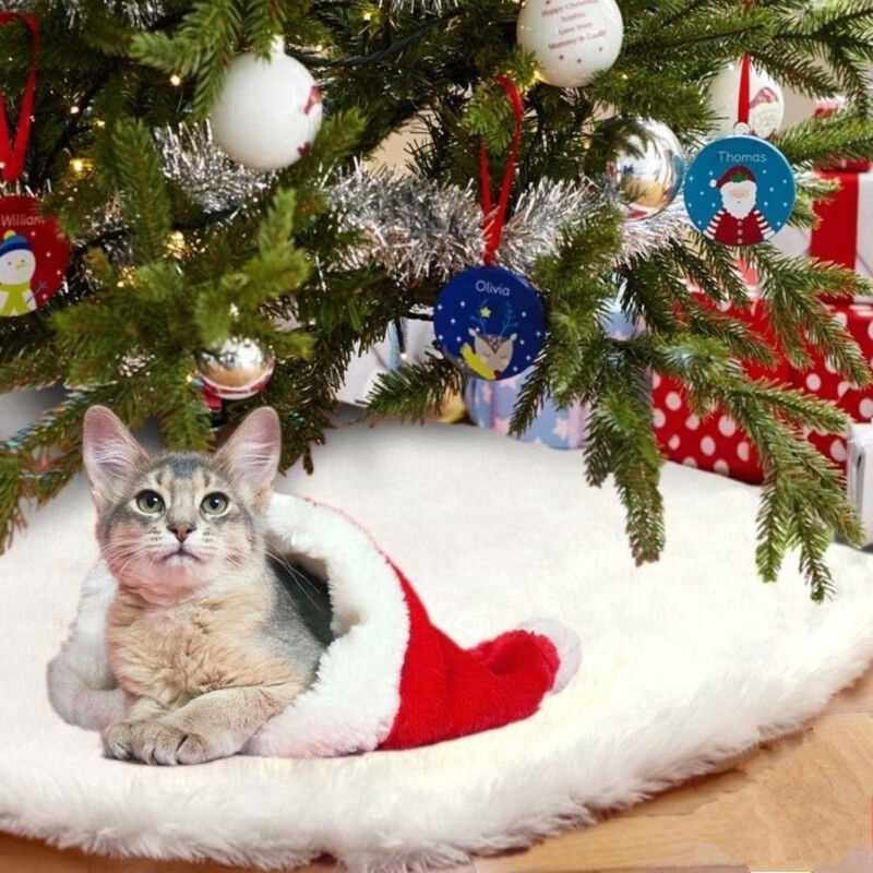 Tấm vải lông nhung lót chân đế cây thông Giáng Sinh