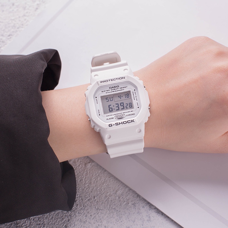 [Fullbox] Đồng hồ Casio G-Shock DW-5600 màu trắng hải quân nổi bật