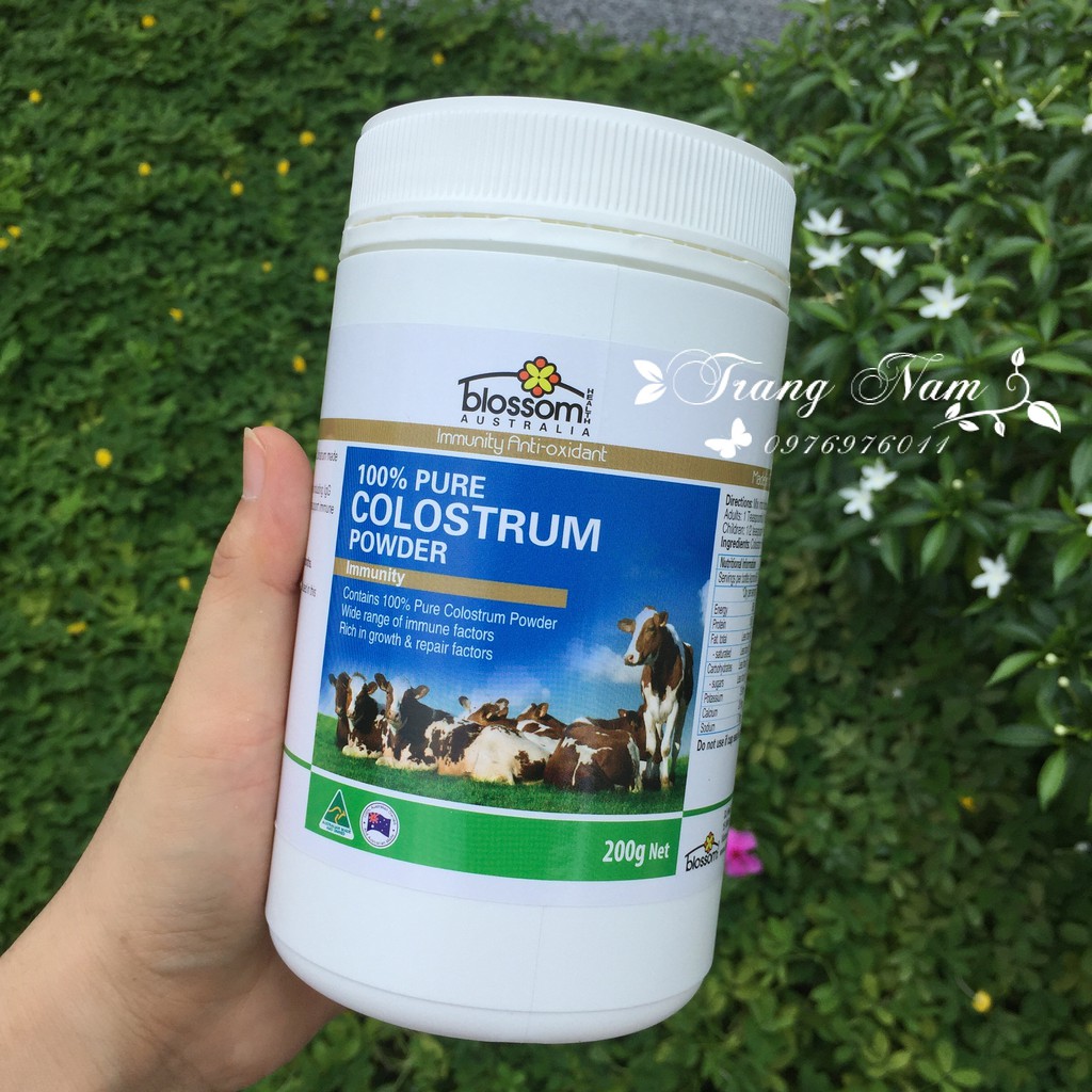 Sữa non 200gr Blossom Colostrum Powder 100% Pure (Úc)